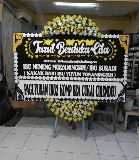 Papan Bunga Duka Ciparanti Cimerak